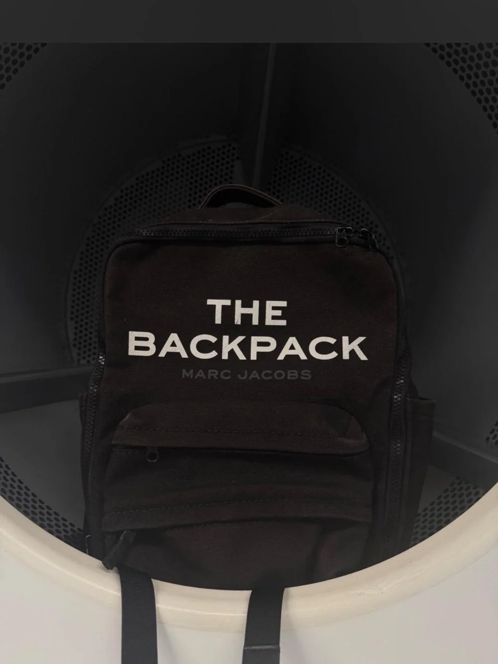 Marc Jacobs Black 'The Backpack' Logo Backpack